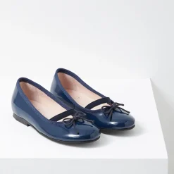 Jacadi Ballerines vernies enfant fille - BLEU ARDOISE Discount