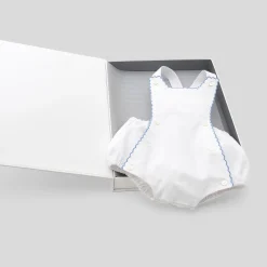 Jacadi Barboteuse bébé fille Mon premier - BLANC/BLEU
