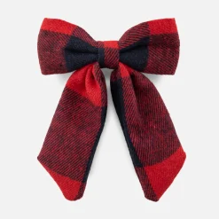 Jacadi Barrette enfant fille nœud en flanelle - MARINE/ROUGE Online