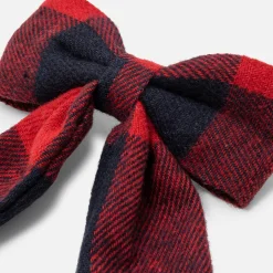 Jacadi Barrette enfant fille nœud en flanelle - MARINE/ROUGE Online