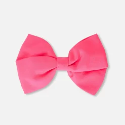 Jacadi Barrette enfant fille nœud en taffetas - ROSE FLUO Sale