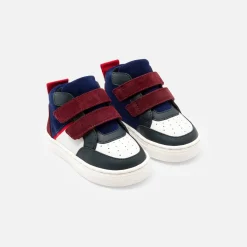 Jacadi Baskets montantes bébé garçon - BLEU/ROUGE Outlet