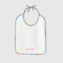 Jacadi Bavoir bébé fille en tissu Liberty - lore BLANC/MULTICO