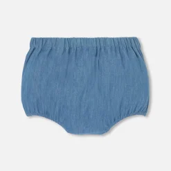 Jacadi Bloomer bébé en denim léger - DENIM CLAIR