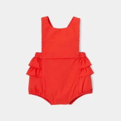 Jacadi Bloomer bébé fille en popeline - ROUGE BRIQUE Clearance