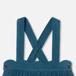 Jacadi Bloomer bébé fille en velours - PETROLE New