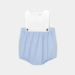 Jacadi Bloomer bébé garçon en Oxford - BLEU/BLANC Outlet