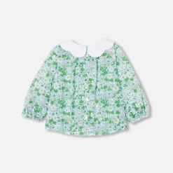 Jacadi Blouse bébé fille en Tissu Liberty - lore BLANC/MULTICO