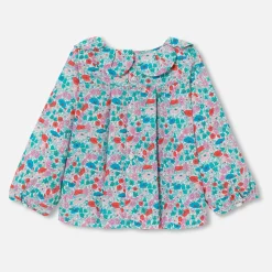 Jacadi Blouse bébé fille en Tissu Liberty - lore BLANC/MULTICO