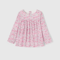 Jacadi Blouse en tissu Liberty enfant fille - x Tohana - ROSE/GRIS Clearance