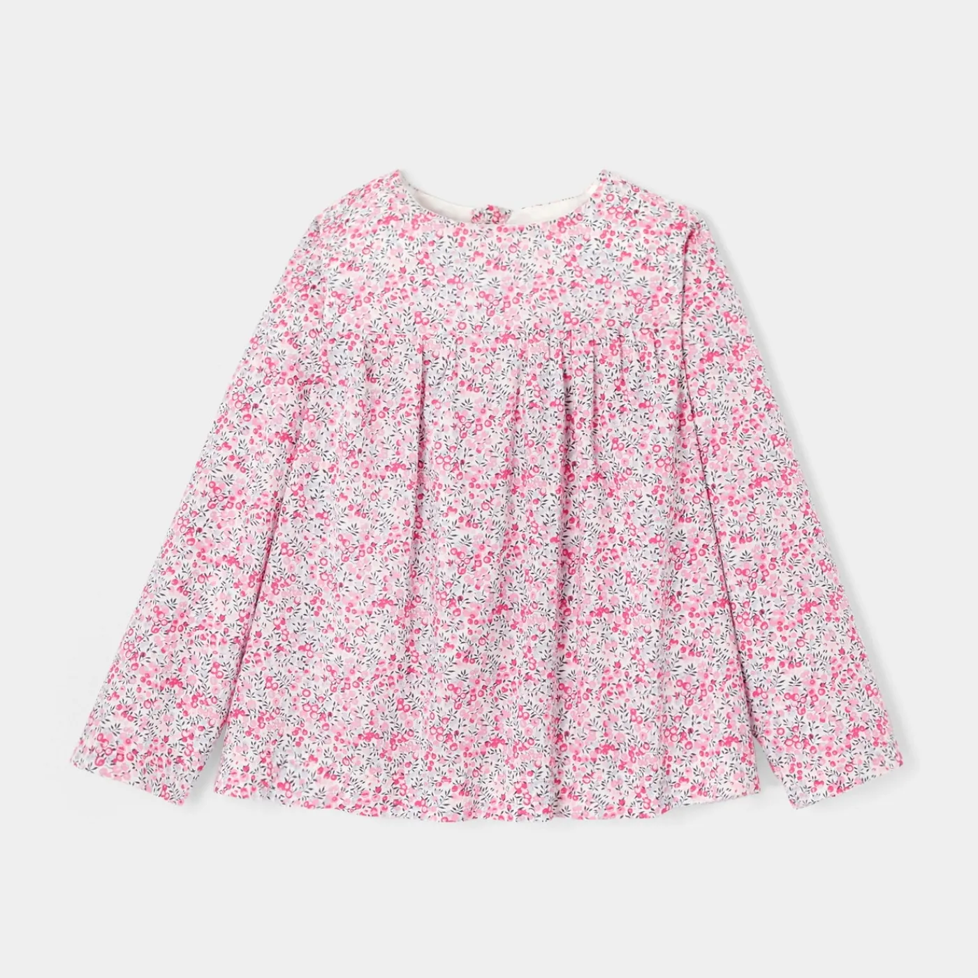 Jacadi Blouse en tissu Liberty enfant fille - x Tohana - ROSE/GRIS Best
