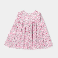 Jacadi Blouse en tissu Liberty enfant fille - x Tohana - ROSE/GRIS Best