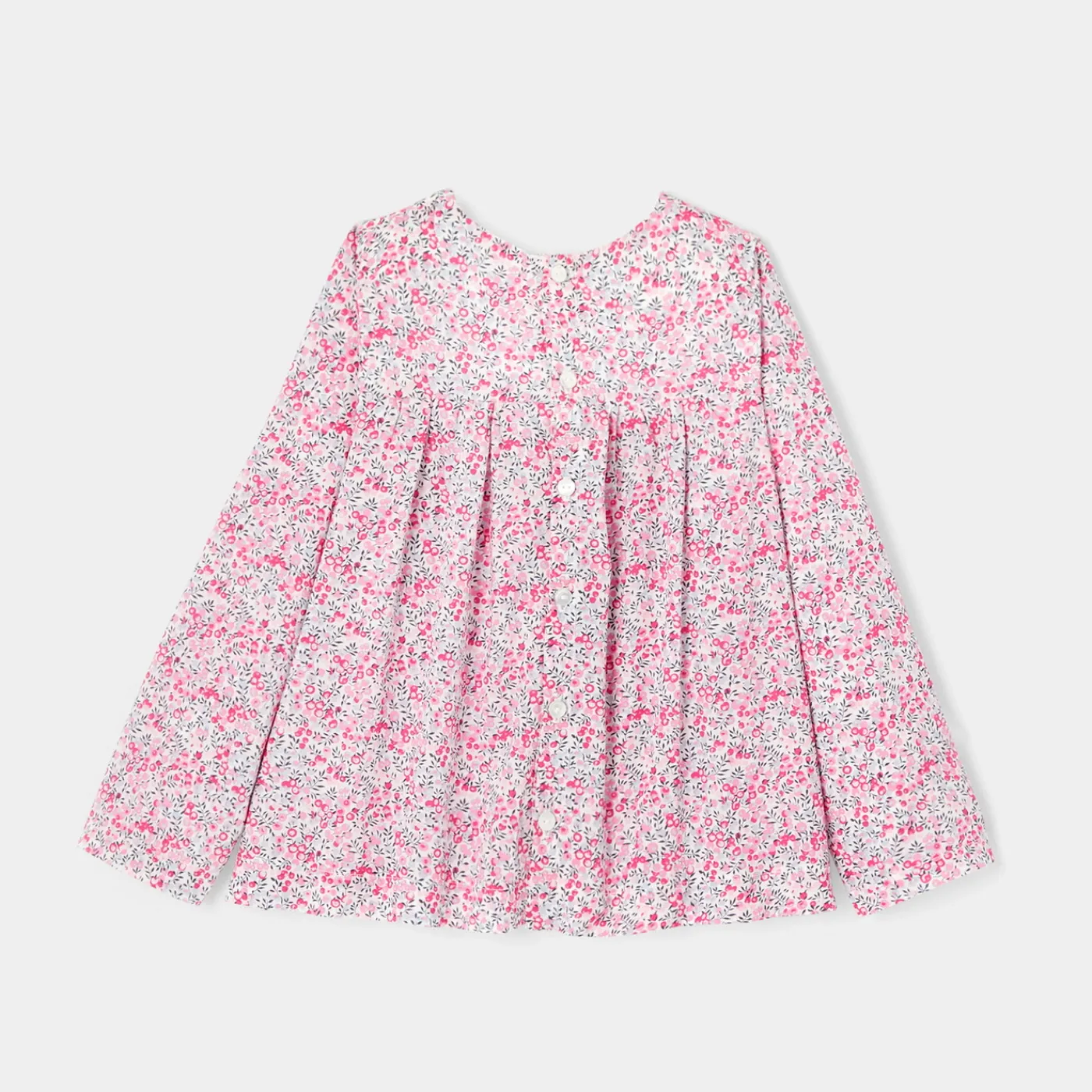 Jacadi Blouse en tissu Liberty enfant fille - x Tohana - ROSE/GRIS Best