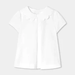 Jacadi Blouse enfant fille en popeline - blanc BLANC JACADI Online