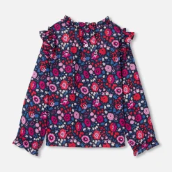 Jacadi Blouse enfant fille en tissu Liberty - lore MARINE/MULTICO Best