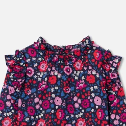 Jacadi Blouse enfant fille en tissu Liberty - lore MARINE/MULTICO Best