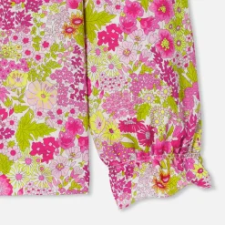 Jacadi Blouse enfant fille en tissu Liberty - lore BLANC/MULTICO Sale