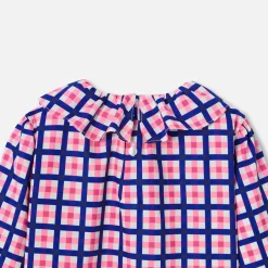 Jacadi Blouse enfant fille en vichy - lore BLANC/MULTICO Discount