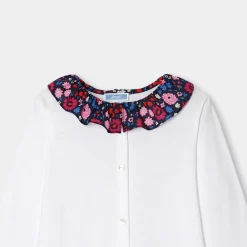 Jacadi Blouse manches longues enfant fille - blanc BLANC JACADI Outlet