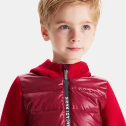 Jacadi Blouson bi-matière enfant garçon - ROUGE/BORDEAUX Best