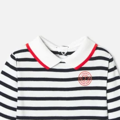 Jacadi Body bébé garçon manches longues - BLANC/MARINE Sale