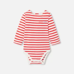 Jacadi Body manches longues bébé - BLANC/ROUGE Hot