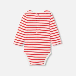 Jacadi Body manches longues bébé - BLANC/ROUGE Hot