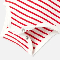 Jacadi Body manches longues bébé garçon - ROUGE/BLANC Sale