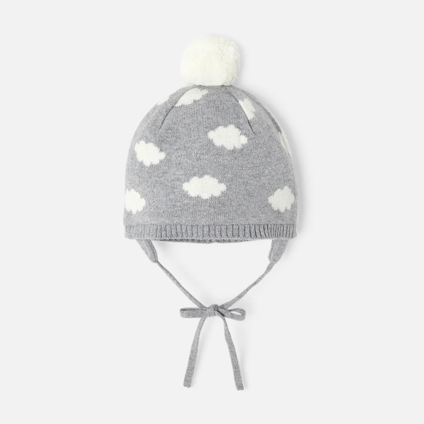 Jacadi Bonnet bébé garçon à pompon - GRIS/ECRU Outlet