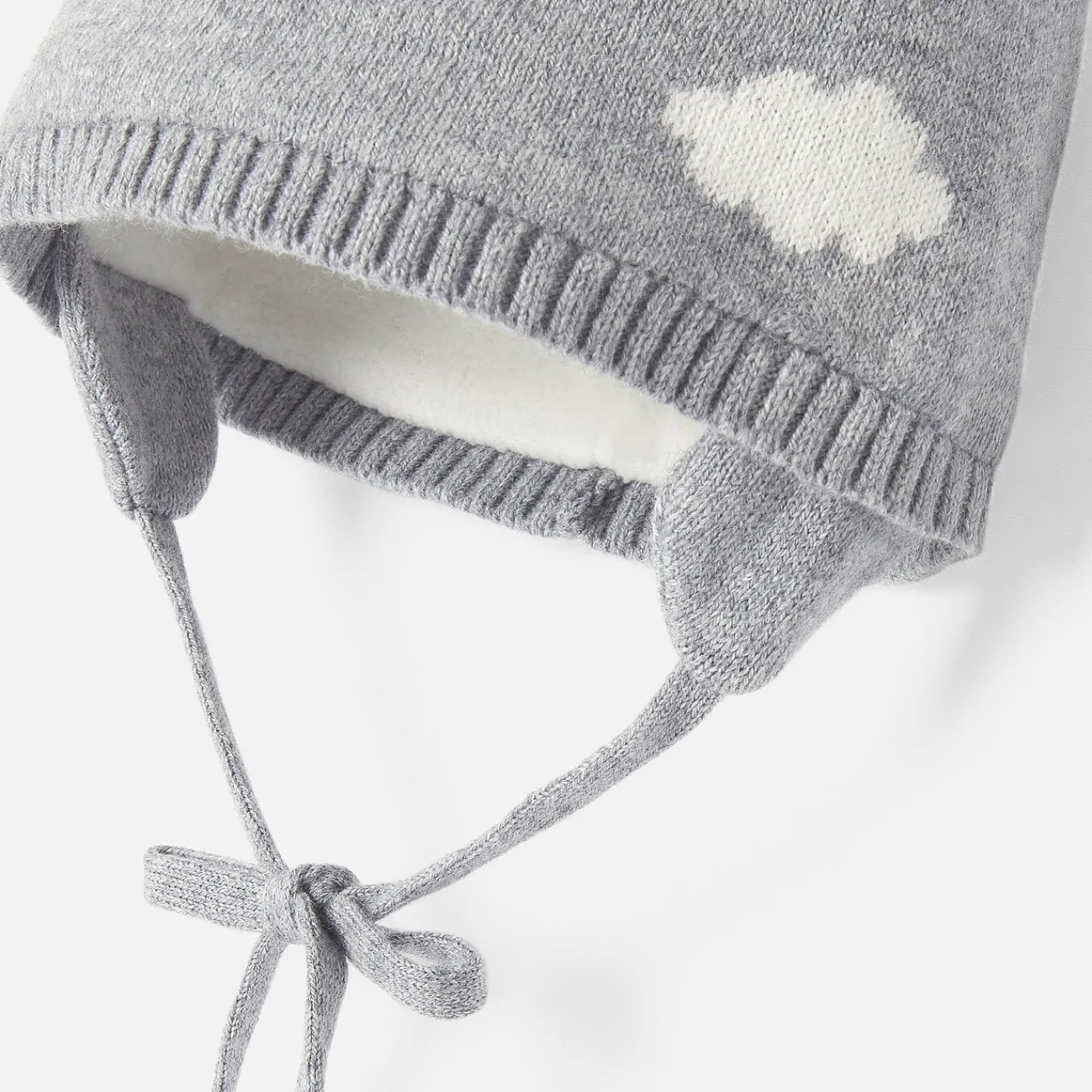 Jacadi Bonnet bébé garçon à pompon - GRIS/ECRU Outlet