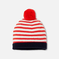 Jacadi Bonnet bébé garçon à pompon - BLANC/ROUGE Best