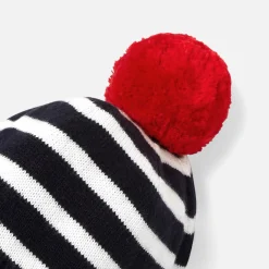 Jacadi Bonnet bébé garçon à rayures - marine MARINE JACADI