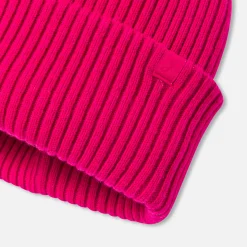 Jacadi Bonnet enfant fille doublé en micropolaire - ROSE GRENADINE Discount