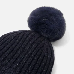 Jacadi Bonnet enfant fille détails de Lurex - marine MARINE JACADI Hot