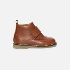 Jacadi Bottillons bébé garçon en cuir lisse - NATUREL