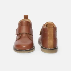 Jacadi Bottillons bébé garçon en cuir lisse - NATUREL
