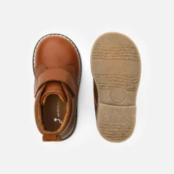 Jacadi Bottillons bébé garçon en cuir lisse - NATUREL