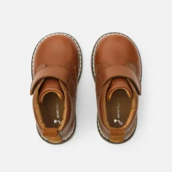 Jacadi Bottillons bébé garçon en cuir lisse - NATUREL