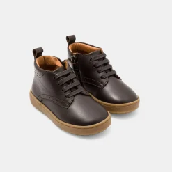 Jacadi Bottillons bébé garçon en cuir - MARRON New