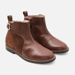 Jacadi Bottines enfant fille en cuir - NATUREL