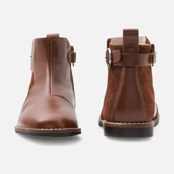 Jacadi Bottines enfant fille en cuir - NATUREL