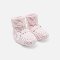 Jacadi Bottons bébé fille en tricot - rose pale ROSE PALE JACADI Sale