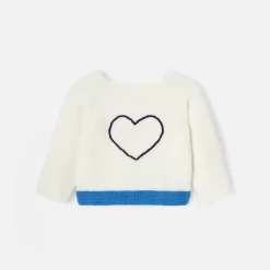 Jacadi Brassière Love Maille collection solidaire - BLANC/BLEU New