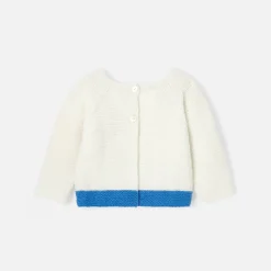 Jacadi Brassière Love Maille collection solidaire - BLANC/BLEU New