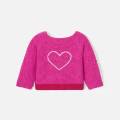 Jacadi Brassière Love Maille collection solidaire - ROSE/ROUGE New