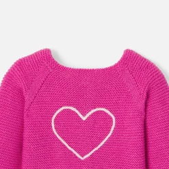 Jacadi Brassière Love Maille collection solidaire - ROSE/ROUGE New