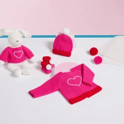 Jacadi Brassière Love Maille collection solidaire - ROSE/ROUGE New