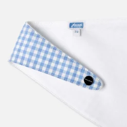 Jacadi Cache-cou bébé en vichy - BLANC/BLEU Discount