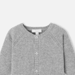 Jacadi Cardigan bébé en cachemire - gris chine clair GRIS CHINE CLAIR JACADI Clearance