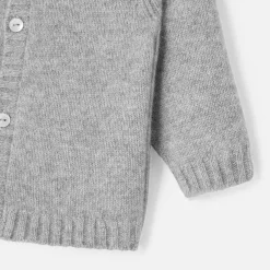 Jacadi Cardigan bébé en cachemire - gris chine clair GRIS CHINE CLAIR JACADI Clearance